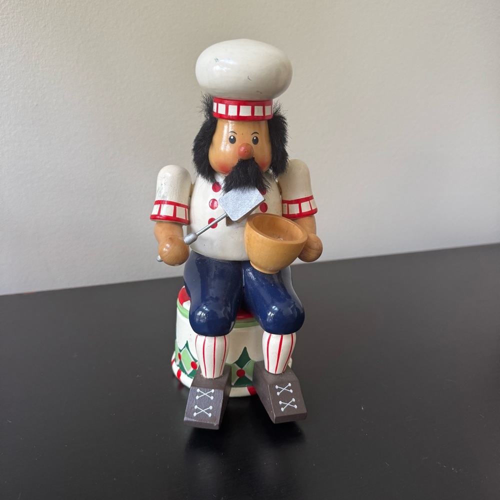 Christmas 8” Sitting Nutcracker By Holiday Home Brand Cooking